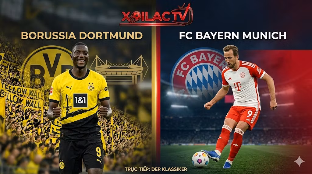 Nhận định Der Klassiker Dortmund vs Bayern Munich: Guirassy đối đầu Harry Kane – Xoilac TV