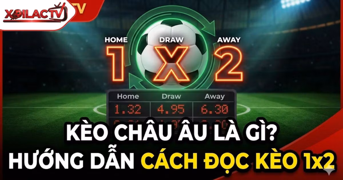 Kèo Châu Âu Là Gì? Hướng Dẫn Cách Đọc Kèo 1×2 Và Công Thức Tính Tiền Chuẩn Xác Nhất