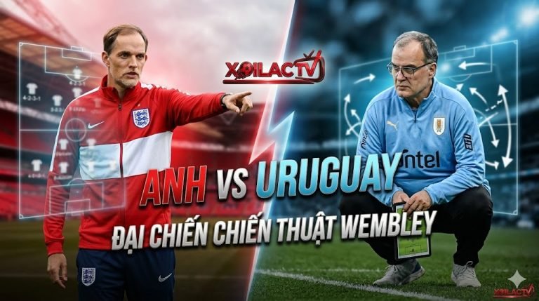 Hình ảnh nhận định trận đấu giao hữu Anh vs Uruguay tại Wembley: Cuộc đấu trí chiến thuật giữa Thomas Tuchel và Marcelo Bielsa, trực tiếp trên Xoilac TV.