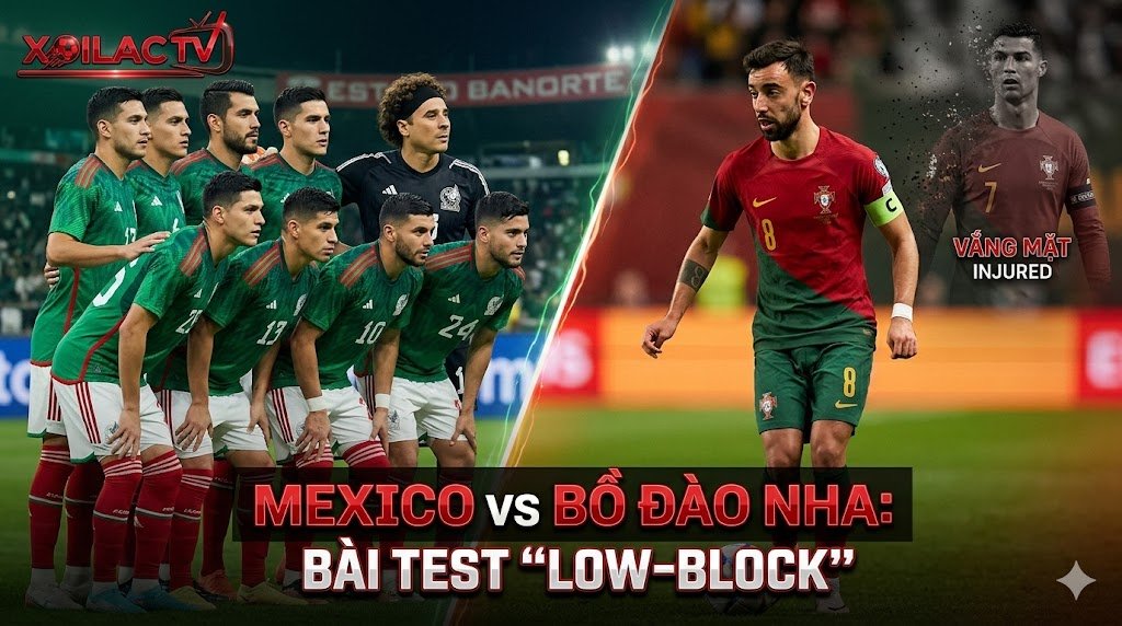 Ảnh bìa nhận định trận giao hữu quốc tế giữa Mexico và Bồ Đào Nha tại sân vận động Estadio Banorte