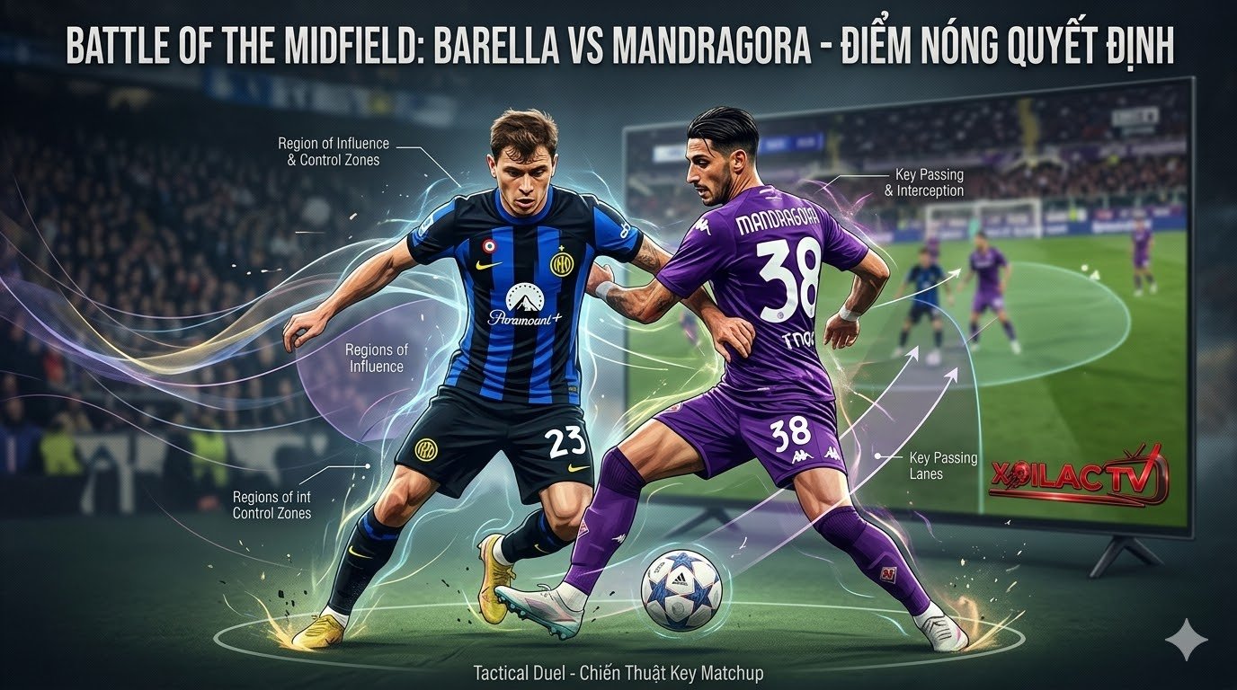 Bảng thống kê chỉ số xG (bàn thắng kỳ vọng), PPDA (cường độ pressing) và Big Chances Created của Fiorentina và Inter Milan mùa giải 2025/26.