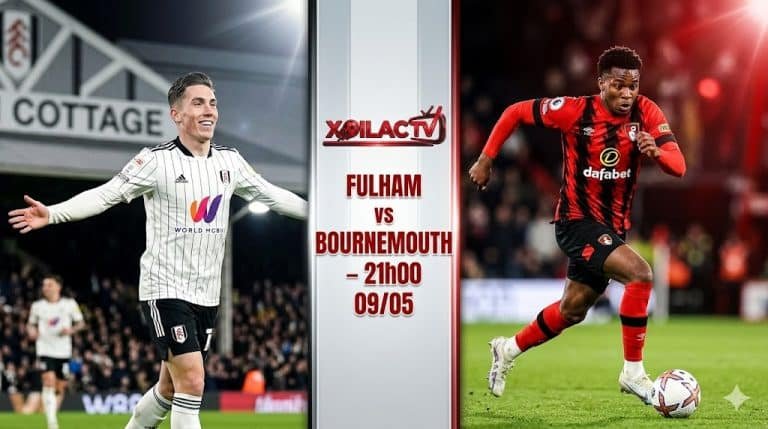 Nhận định trực tiếp trận đấu Fulham vs Bournemouth lúc 21h00 ngày 9/5. Cuộc đối đầu tâm điểm giữa Harry Wilson và Eli Junior Kroupi trên Xoilac TV.