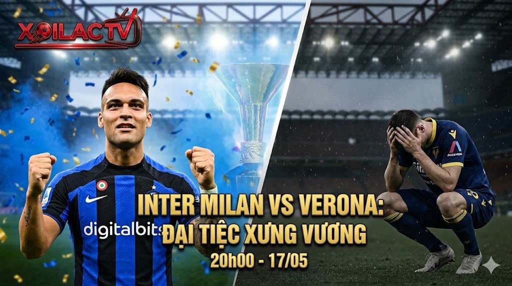 Nhận định soi kèo Inter Milan vs Verona vòng 37 Serie A: Tiền đạo Lautaro Martinez ăn mừng chức vô địch trái ngược với sự thất vọng của cầu thủ Verona.