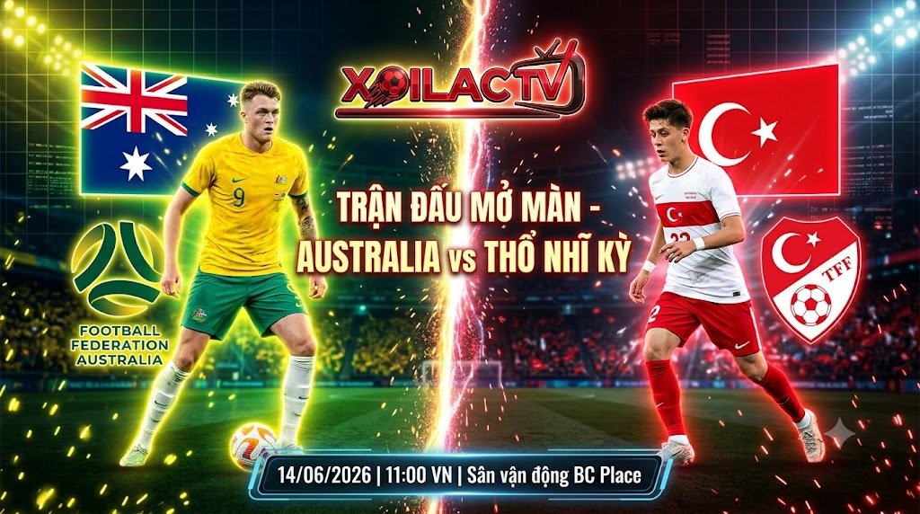 Nhận định Australia vs Thổ Nhĩ Kỳ lượt trận mở màn bảng D World Cup 2026.