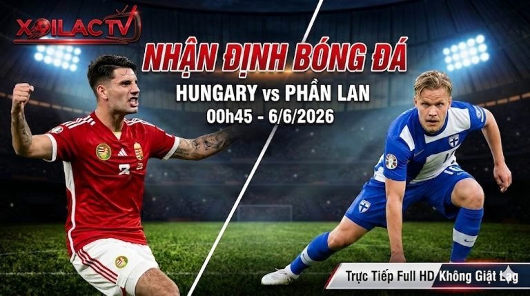 Nhận định bóng đá Hungary vs Phần Lan 00h45 ngày 6/6/2026 trên Xoilac TV. Hình ảnh đối đầu giữa Dominik Szoboszlai và Joel Pohjanpalo.