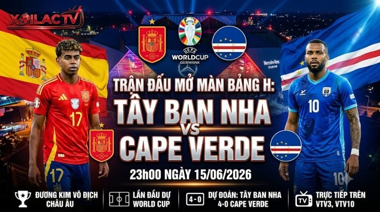 Ảnh bìa nhận định trận đấu Tây Ban Nha vs Cape Verde tại vòng bảng World Cup 2026.